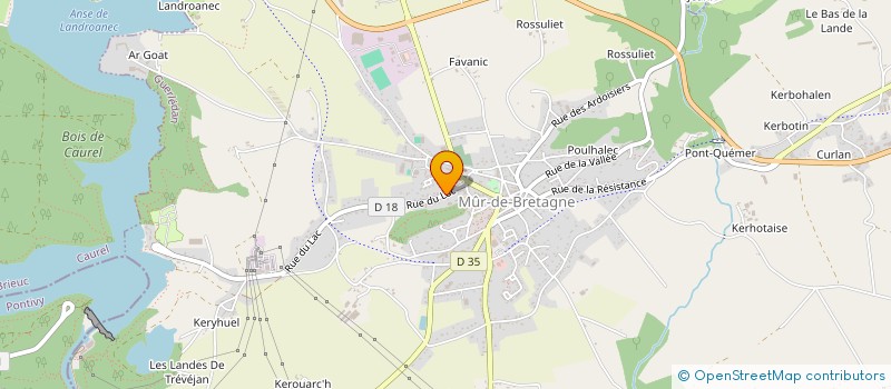 localisation de l'entreprise ETABLISSEMENTS MARCEL LE MEUR à GUERLEDAN