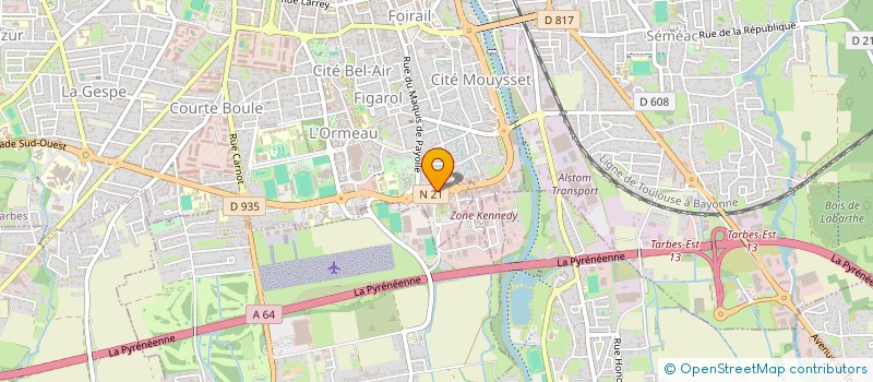localisation de l'entreprise ETABLISSEMENTS MARCEL PIQUER à TARBES
