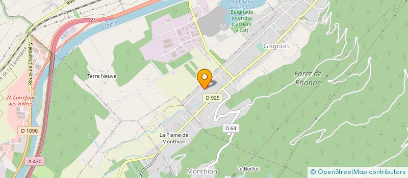 localisation de l'entreprise ETABLISSEMENTS MARCEL VOUTIER ET CIE à ALBERTVILLE