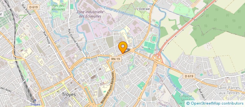 localisation de l'entreprise ETABLISSEMENTS MARCELLIN ROIZARD ET FILS à TROYES
