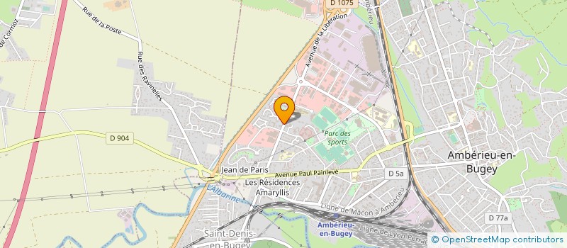 localisation de l'entreprise ETABLISSEMENTS MARCELPOIL à AMBERIEU-EN-BUGEY