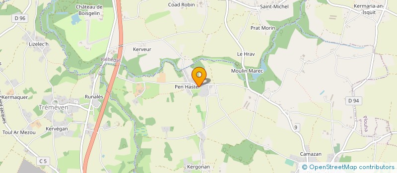 localisation de l'entreprise ETABLISSEMENTS MARCHESSE DONNE  PLUDUAL