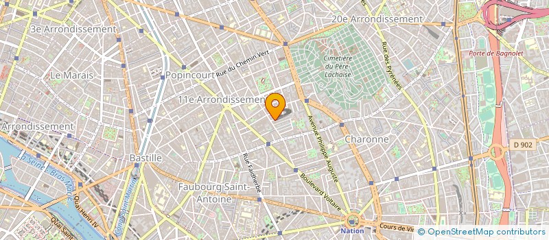 localisation de l'entreprise ETABLISSEMENTS MARCOUX à PARIS
