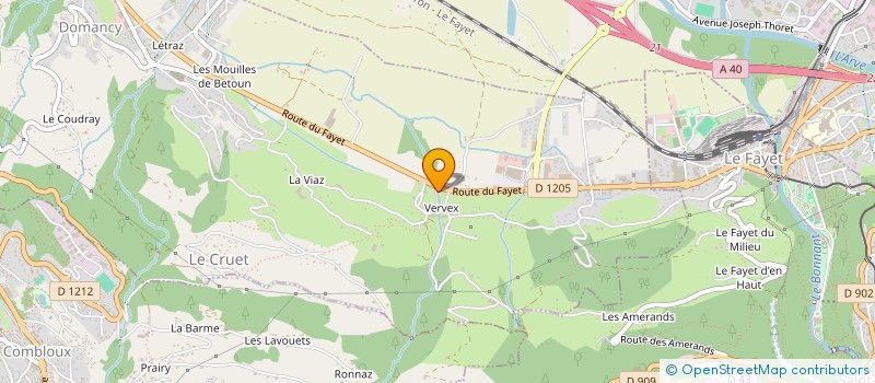 localisation de l'entreprise ETABLISSEMENTS MARIAZ FRERES à DOMANCY