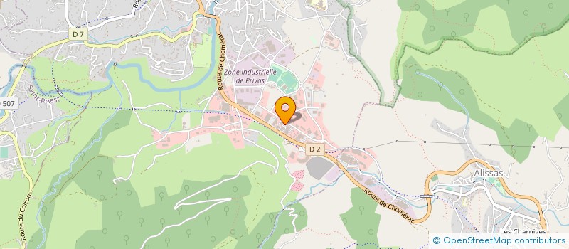 localisation de l'entreprise ETABLISSEMENTS MARIJON à PRIVAS