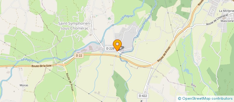 localisation de l'entreprise ETABLISSEMENTS MARIUS ET FILS  SAINT-SYMPHORIEN-SOUS-CHOMERAC