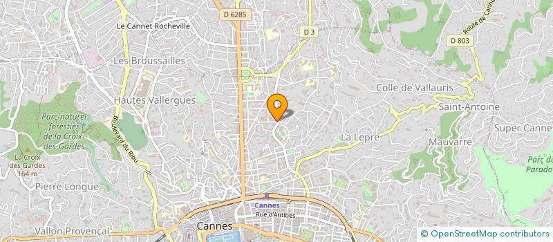 localisation de l'entreprise ETABLISSEMENTS MARQUET ET MARCHETTI à CANNES