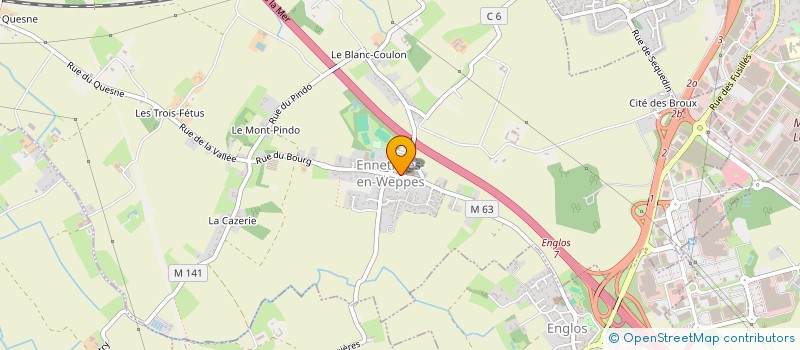 localisation de l'entreprise ETABLISSEMENTS MARQUILLIE  ENNETIERES-EN-WEPPES