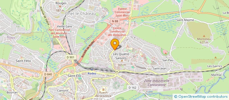 localisation de l'entreprise ETABLISSEMENTS MARTI à ONET-LE-CHATEAU