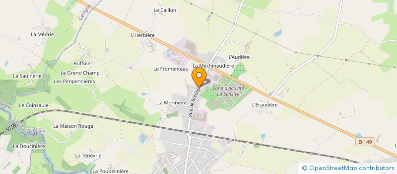 localisation de l'entreprise ETABLISSEMENTS MARTIAL JOUSSET à BOUSSAY