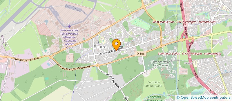 localisation de l'entreprise ETABLISSEMENTS MARTIN à MERIGNAC