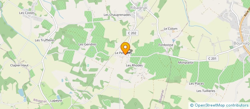 localisation de l'entreprise ETABLISSEMENTS MARTIN à SIGOULES-ET-FLAUGEAC