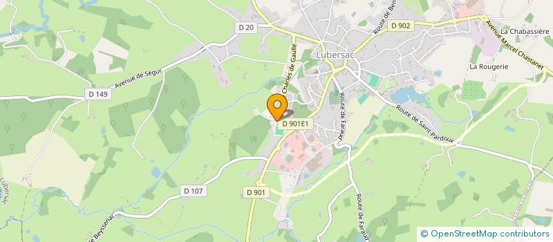 localisation de l'entreprise ETABLISSEMENTS MARTIN  LUBERSAC