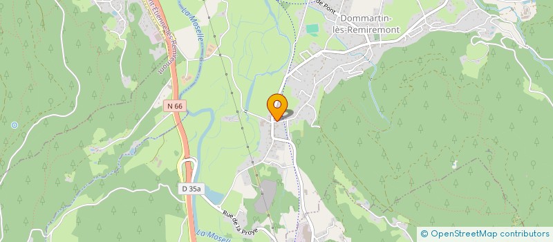 localisation de l'entreprise ETABLISSEMENTS MARTIN ET FILS à DOMMARTIN-LES-REMIREMONT