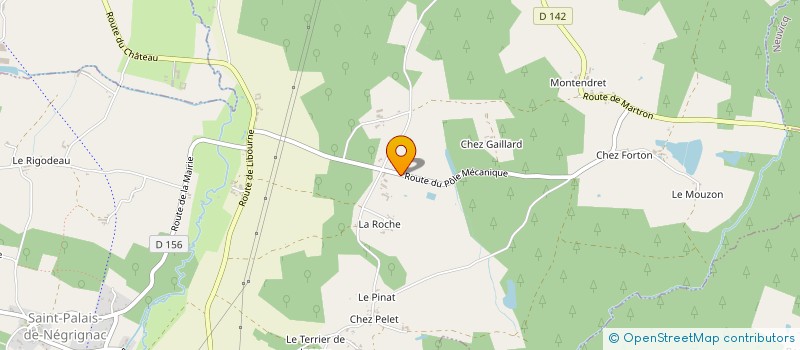 localisation de l'entreprise ETABLISSEMENTS MARTINAUD à SAINT-PALAIS-DE-NEGRIGNAC