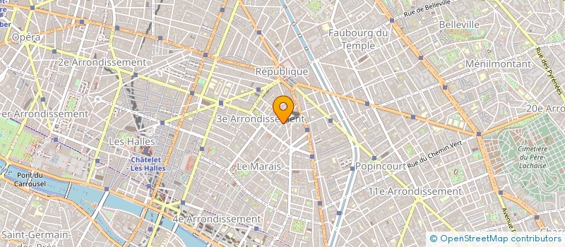 localisation de l'entreprise ETABLISSEMENTS MARTINEAU à PARIS