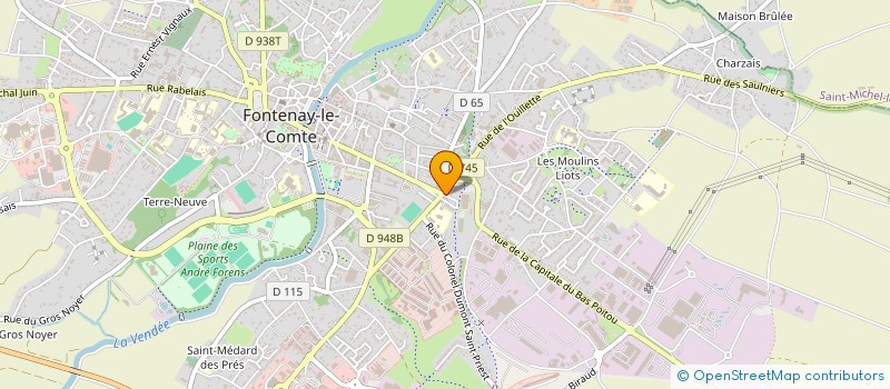 localisation de l'entreprise ETABLISSEMENTS MARY ET COMPAGNIE à FONTENAY-LE-COMTE