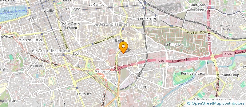 localisation de l'entreprise ETABLISSEMENTS MASSAGLI  MARSEILLE