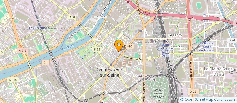 localisation de l'entreprise ETABLISSEMENTS MASSARD à SAINT-OUEN-SUR-SEINE