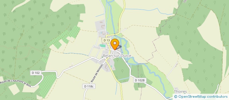 localisation de l'entreprise ETABLISSEMENTS MASSARD à BELAN-SUR-OURCE