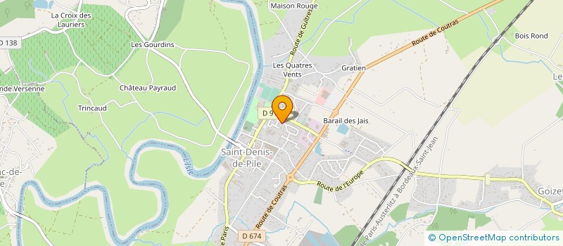 localisation de l'entreprise ETABLISSEMENTS MASSONNIERE  SAINT-DENIS-DE-PILE