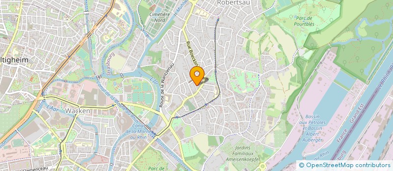 localisation de l'entreprise ETABLISSEMENTS MASSOR à STRASBOURG