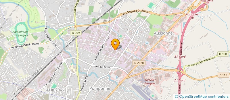 localisation de l'entreprise ETABLISSEMENTS MATHET SA à MONTAUBAN