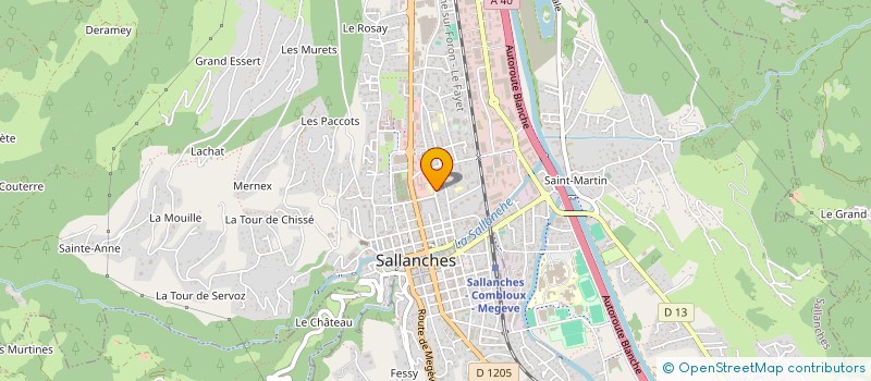 localisation de l'entreprise ETABLISSEMENTS MATIC à SALLANCHES