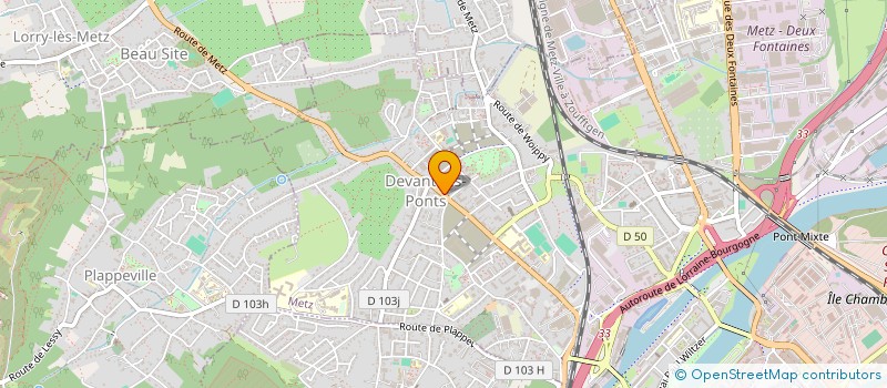 localisation de l'entreprise ETABLISSEMENTS MATUSIAK à METZ