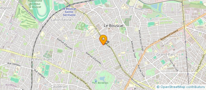 localisation de l'entreprise ETABLISSEMENTS MAUDOUIT ET FILS  LE BOUSCAT