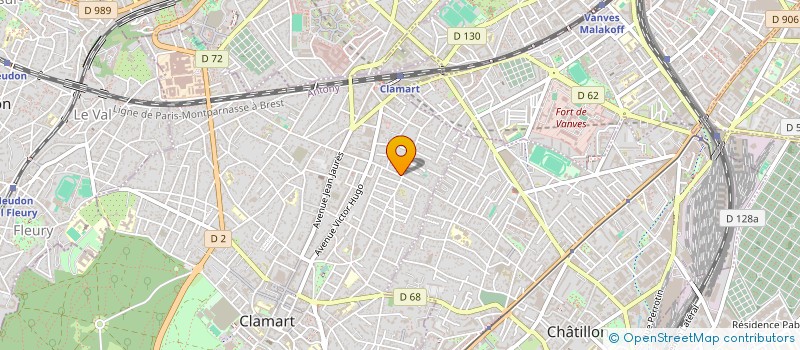 localisation de l'entreprise ETABLISSEMENTS MAUNOURI ET CUIROT à CLAMART
