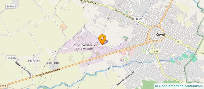 localisation de l'entreprise ETABLISSEMENTS MAUREL ET FILS à REVEL