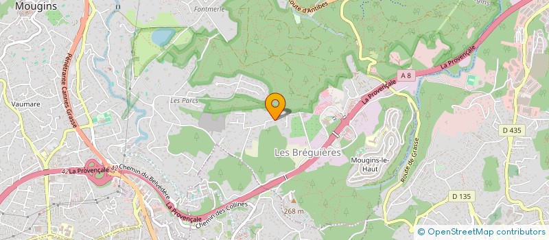 localisation de l'entreprise ETABLISSEMENTS MAURICE COMETTE ET FILS  MOUGINS