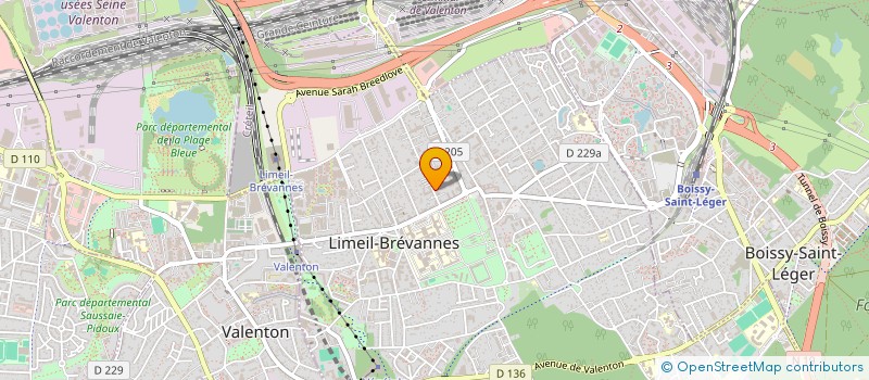 localisation de l'entreprise ETABLISSEMENTS MAURICE HOUDOT à LIMEIL-BREVANNES