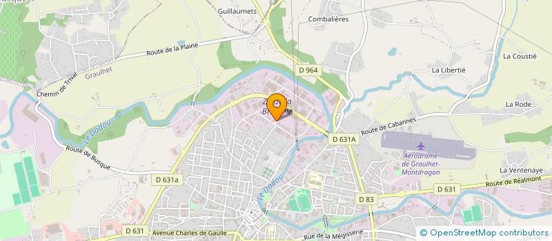 localisation de l'entreprise ETABLISSEMENTS MAURICE SERRES à GRAULHET
