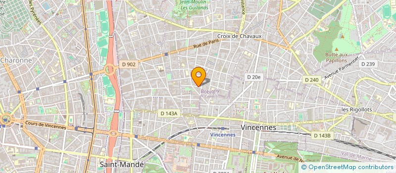 localisation de l'entreprise ETABLISSEMENTS MAURICE THOMAS ET FILS à MONTREUIL