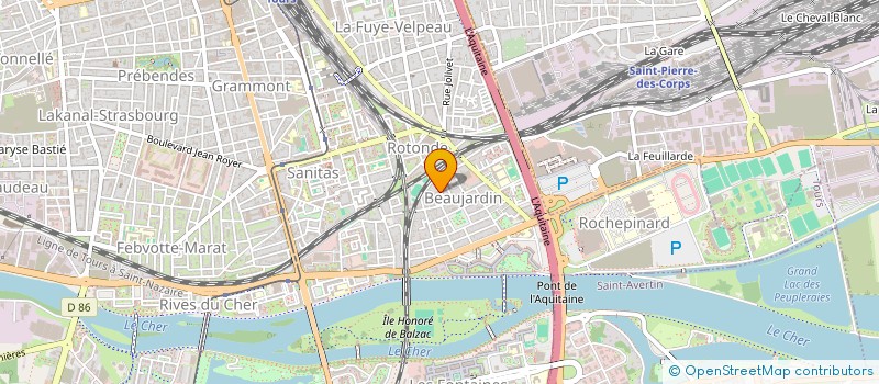 localisation de l'entreprise ETABLISSEMENTS MAUSSANT SA à TOURS