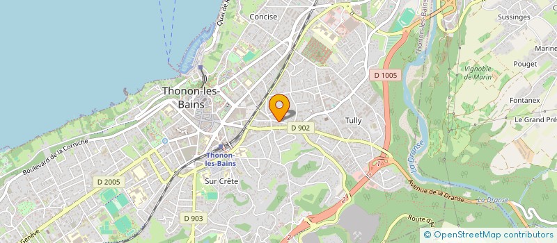 localisation de l'entreprise ETABLISSEMENTS MAX MENTHON à THONON-LES-BAINS