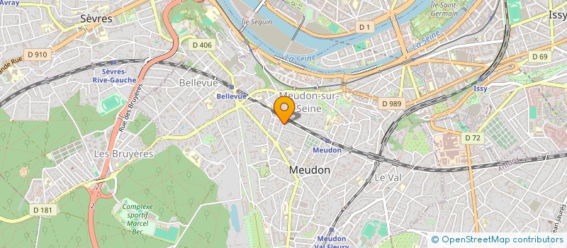 localisation de l'entreprise ETABLISSEMENTS MAXIME POIRIER à MEUDON