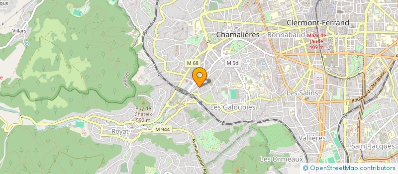 localisation de l'entreprise ETABLISSEMENTS MAZEYRAT à CHAMALIERES