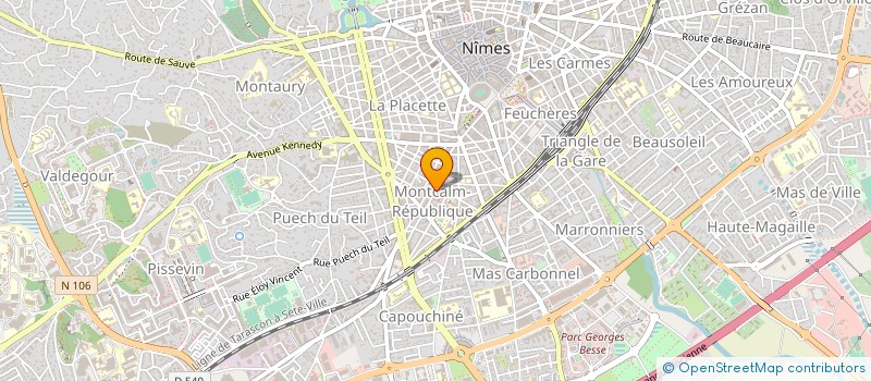 localisation de l'entreprise ETABLISSEMENTS MAZOYER EMILE à NIMES