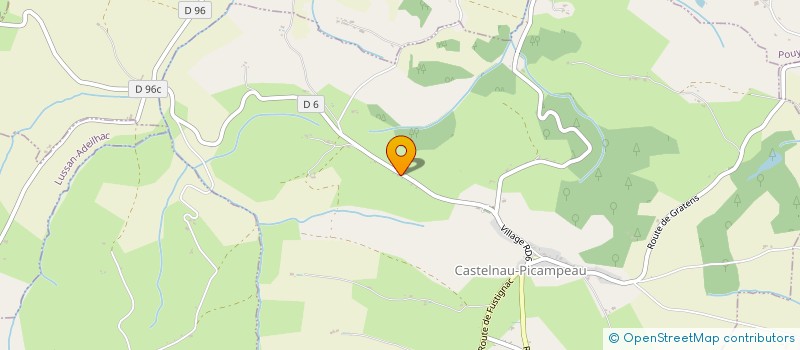 localisation de l'entreprise ETABLISSEMENTS MEDOUS GEORGES ET FILS à CASTELNAU-PICAMPEAU