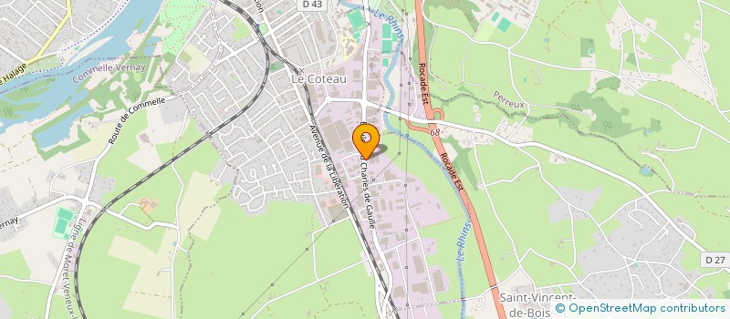 localisation de l'entreprise ETABLISSEMENTS MEIGNAN  ROANNE