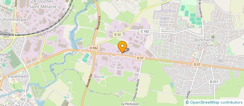 localisation de l'entreprise ETABLISSEMENTS MENE  BONCHAMP-LES-LAVAL
