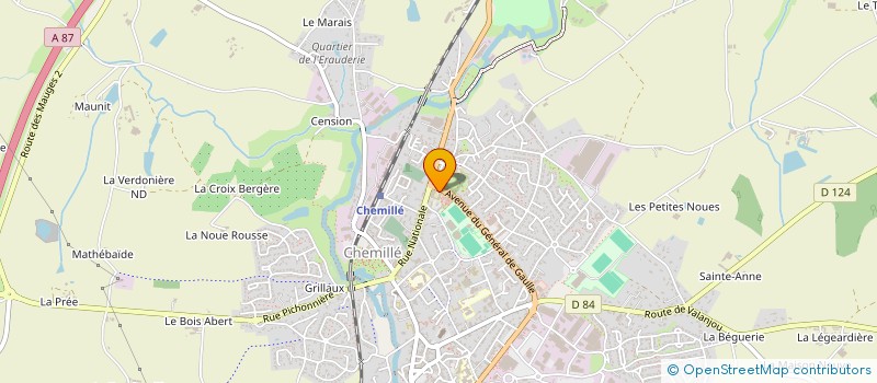 localisation de l'entreprise ETABLISSEMENTS MERCEROLLE à CHEMILLE-EN-ANJOU