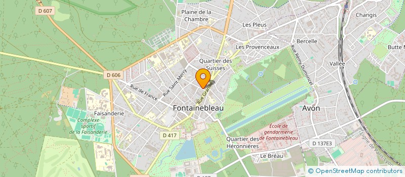 localisation de l'entreprise ETABLISSEMENTS MERCIER ET COMPAGNIE  FONTAINEBLEAU