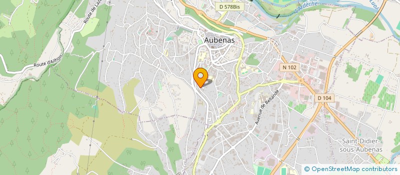 localisation de l'entreprise ETABLISSEMENTS MERIC à AUBENAS