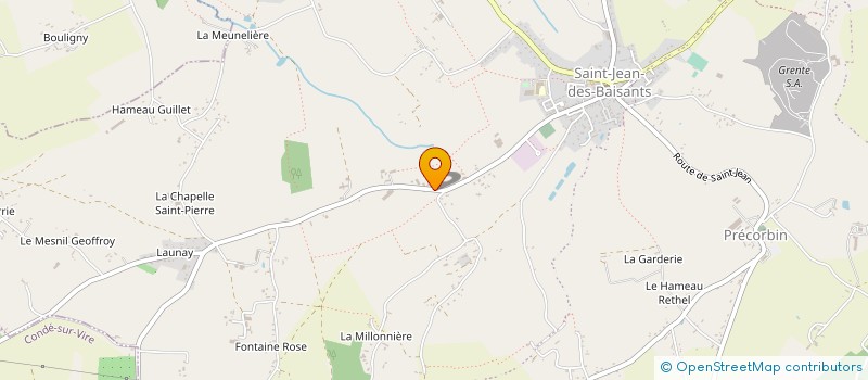 localisation de l'entreprise ETABLISSEMENTS MESLIN à SAINT-JEAN-D'ELLE