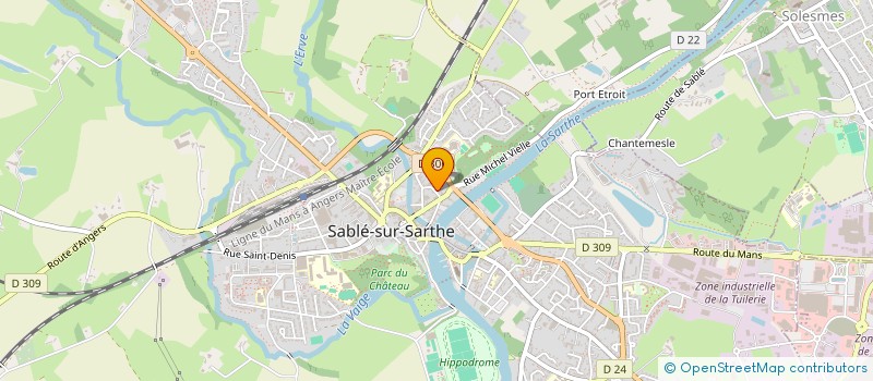 localisation de l'entreprise ETABLISSEMENTS MESSAGER à SABLE-SUR-SARTHE