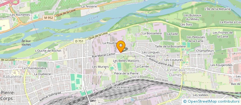 localisation de l'entreprise ETABLISSEMENTS MEUNIER SARL  SAINT-PIERRE-DES-CORPS